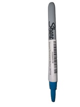 LOT Of 4 Brilliant Blue 36710 Sharpie Permanent Marker Pen Fine Point - £15.46 GBP