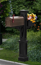 5830B Westbrook Plus Mailbox Post- Black - $202.50