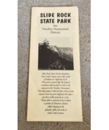 Vintage Arizona Slide Rock State Park Pamphlet Brochure - $5.99