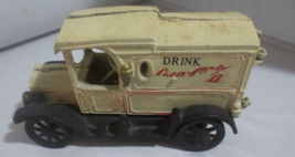 Heavy Cast Iron Coca Cola Coke Delivery Truck Part of Decal and wheel off - £3.59 GBP