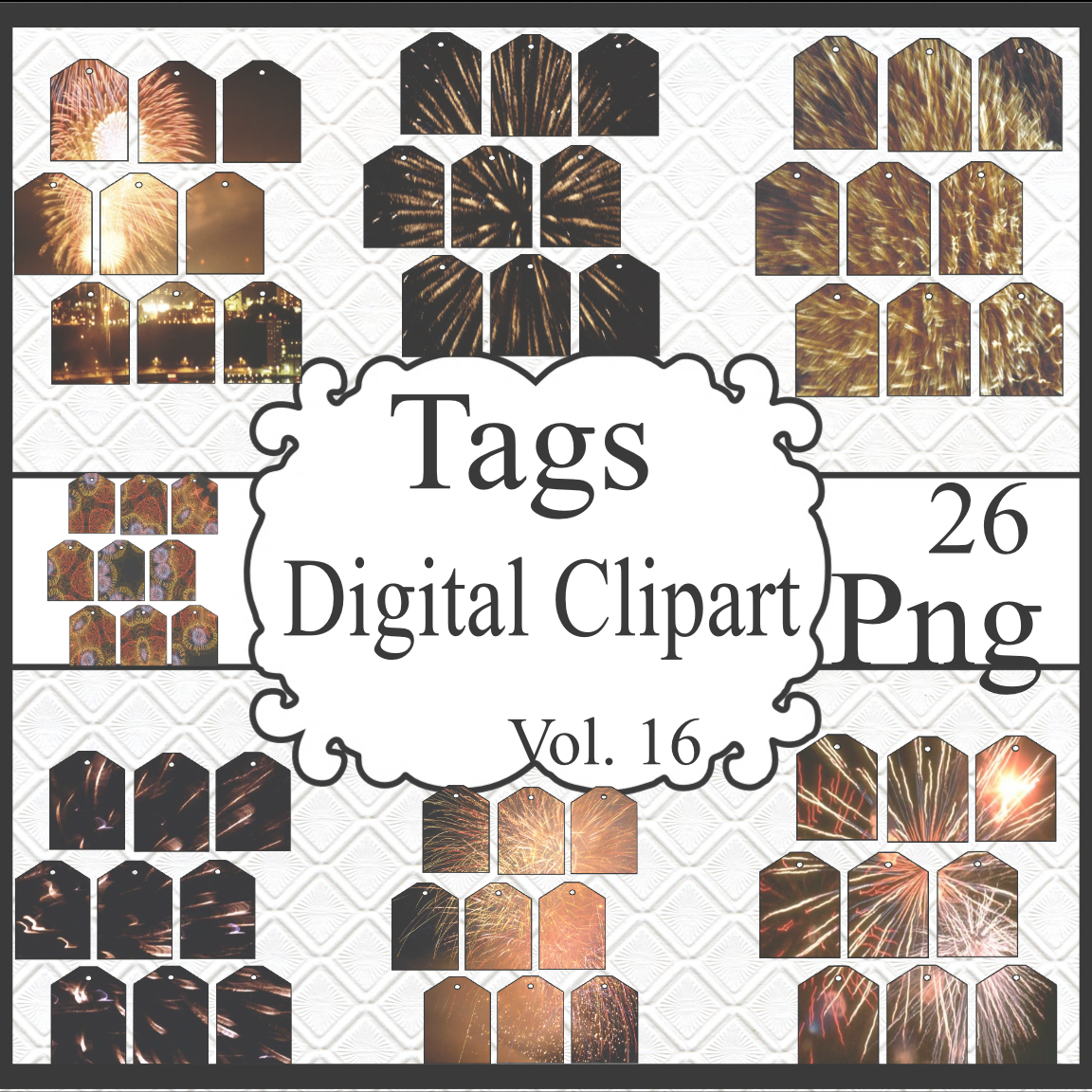 Tags Digital Clipart Vol. 16 - $5.00