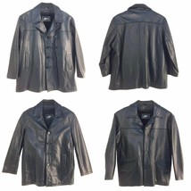 Anjum,Vintage, Men Button Up Front Genuine Leather 3/4 Length Coat, See Picture - £193.31 GBP+