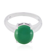 Bague en argent sterling 925 avec onyx vert Bijoux bure pour cadeau de... - $20.89 CAD