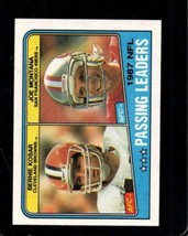 1988 Topps #215 Bernie KOSAR/JOE Montana Nmmt Passing Leaders *X106511 - £4.22 GBP