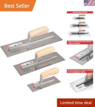 Classic Style Carbon Steel Trowel Set - 14&#39;&#39;, 12&#39;&#39;, and 8&#39;&#39; for Efficien... - $46.50