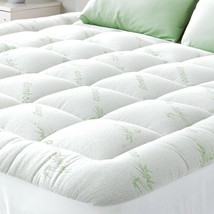 Ultra Soft Queen Size Mattress Topper - Viscose Made From Bamboo Pillow,... - $993.30 MXN