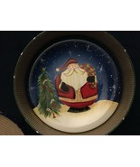 Set Of 4 Christmas Ceramic Dessert Plates *NEW/OPEN BOX* bb1 - $14.99