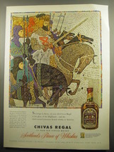 1959 Chivas Regal Scotch Ad - art by Phil Hays - Sovereign in flavor - £11.98 GBP