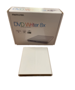 Memorex External DVD Writer 8X Slim White No Cable TESTED - £14.94 GBP