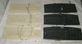 Lot Of 6 Computer Keyboards - Dell Mitsumi - $0.99