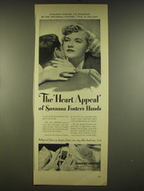 1944 Jergens Lotion Ad - The Heart Appeal of Susanna Foster&#39;s Hands - £14.48 GBP