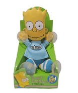 Bart Simpson Window Suction Cup Plush Stick-On 8” DanDee 1990 Vtg New Si... - €12,94 EUR