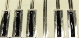 Piano Keyboard Musician Handmade Metal Resin Rectangle Silver Tone Belt ... - $34.63
