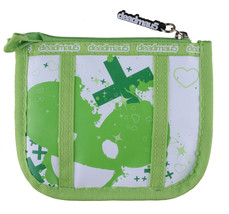 Deadmau5 Polo Deadmaus Verde y Blanco con Cremallera Bolsa Monedero Nuevo - £4.81 GBP