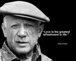 Pablo Picasso &quot;Love Is The Greatest...&quot; Quote Publicity Photo Various Sizes - £3.81 GBP+