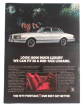 1979 GM Pontiac Grand Lemans Car Automobile Vintage Magazine Cut Print Ad - $7.99
