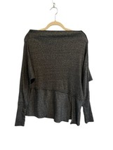 Free People We The Free Womens Londontown Thermal Top Asymmetrical Tunic Gray Xs - £26.84 GBP