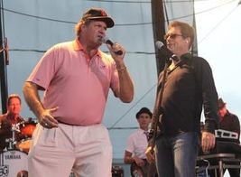 Chris Berman and Huey Lewis - Huey Lewis and the News 8&quot;x10&quot; Color Photo - $294.14 MXN