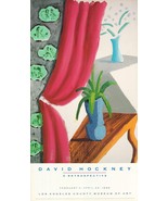 DAVID HOCKNEY Still Life with Magenta Curtain 38.5" x 20.75" Poster 1988... - $382.14