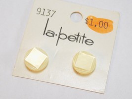 Vintage Buttons New Old Stock La Petite #9137 2 Round To Twist Square 1/2&quot; - £6.23 GBP