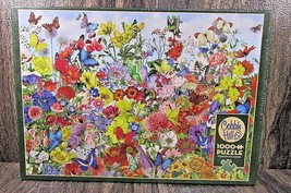 Cobble Hill 1000-piece Puzzle Butterfly Garden New Sealed Poster Included - £14.48 GBP