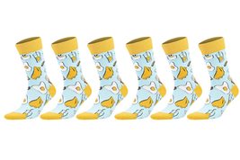 Colorful Casual Cotton Socks Funny and Cool Socks Unisex 6 Pairs (Style 1) - $20.78