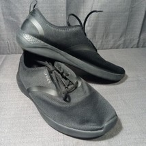 Crocs LiteRide Lace Up Sneakers - Knit Mesh Shoes - Men&#39;s 11 US 205162 Black - £27.45 GBP