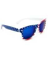KIDS SIZE USA American Flag Sunglasses Classic Boy Girl Small Blue Mirro... - $234.05 MXN