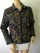 Coldwater Creek Stunning Tapestry Button Down Jacket (Size S) - $34.95