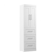 Bestar Pur Wardrobe, System for Walk, Closet Organizer for Bedroom, Mudroom, Ent - £840.21 GBP