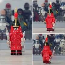 Qing Dynasty The Plain Red Banner Soldier Minifigures Building Toy - £2.75 GBP