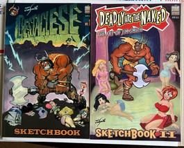Chestaclese Sketchbook &amp; Deadly Are The Naked Jim Smith Ren &amp; Stimpy Spumco Ding - £15.02 GBP