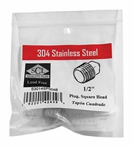 Smith Cooper SQ Head Plug 1/2&quot; SS - $17.03