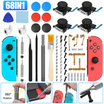 68In1 Repair Tool Kit For Nintendo Switch Joy Con 3D Analog Joystick Thumb Stick - $33.99