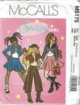McCalls Sewing Pattern 5175 Shrug Skirt Gauchos Girls Size 7-14 - £7.78 GBP