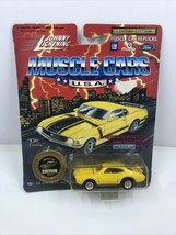 Johnny Lightning Muscle Cars USA 1969 Olds 442 Yellow Diecast 1/64 Series 9 - £5.39 GBP