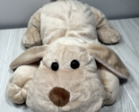 Toys R Us plush 12&quot; Geoffrey 2013 tan beige plush puppy dog lying down - $22.76