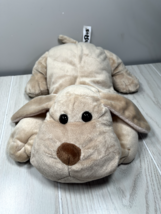 Toys R Us plush 12&quot; Geoffrey 2013 tan beige plush puppy dog lying down - £17.89 GBP