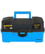 Plano 3-Tray Tackle Box w/Dual Top Access - Smoke &amp; Bright Blue - £27.41 GBP