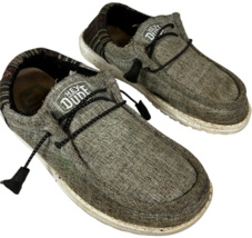 hey dude wally funk jacquard black aztec unisex slip-on shoes size M7/W9 - $17.20