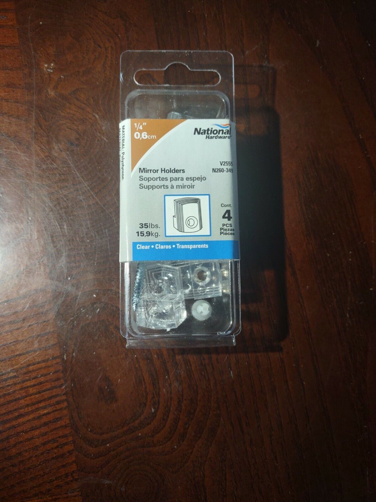 National Hardware V2555 N260-349 Mirror Holders - 35lbs, New - $5.89