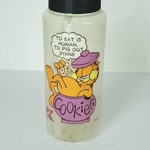 Vintage Garfield Water Bottle Yo Pig Out Divine Straw KMART Exclusive - £17.40 GBP