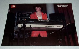 Duran Duran Nick Rhodes 16 Magazine Photo Vintage 1985 - $24.99