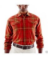 Men's Haggar Ottoman-Weave Plaid Shirt Msrp $50.00 New Size S  - $11.99