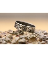 Vintage Artisan Jewelry 925 Sterling Silver UNCAS Signed Floral Scroll E... - £19.91 GBP