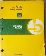 John Deere TM1369 Technical Manual Feb 1988 21 Inch Rotary Mowers - £22.39 GBP