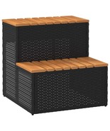  Hot Tub Step Black Poly Rattan 19.7 x 19.7 x 19.9 in - €117,11 EUR