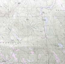 Map Mousam Maine 1983 Topographic Geological Survey 1:24000 27 x 22&quot; TOPO6 - £35.37 GBP