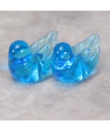 Blue Bird of Happiness Art Glass Figurine Signed Leo Ward Vintage 1994  ... - $40.32 CAD
