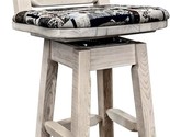Montana Woodworks Homestead Collection Swivel Barstool with Woodland Uph... - $698.99